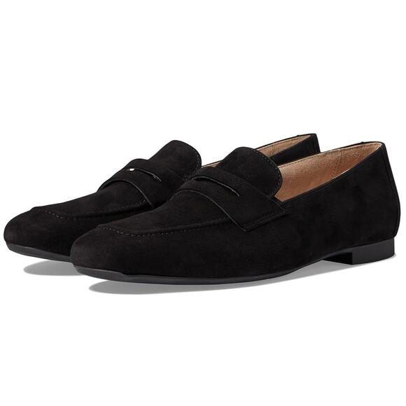 Paul Green Women´s Natalie Flat Black Suede Loafers...